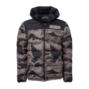 Puffer Jacket Wide Camo Army