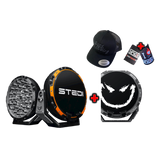 Product image for Same Driving Lights as Shauno! STEDI Type-X Pro Driving Lights and Smiley Cover Bundle With Free Snatch Cap and Stubby Holders