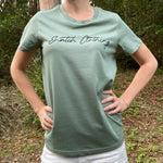 Product image for Crew Tee Graphic Print Adventure Seeker Ladies Sage