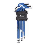 Mechpro Blue Hex Key Long Arm Set Metric 9pc - MPBHK102K