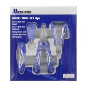 Mechpro Blue Multi Tool Set 4pc - MPBLMT
