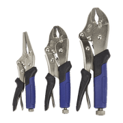 Mechpro Blue Adjustable Locking Pliers Set 3pc - MPBP103K