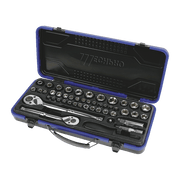 Mechpro Blue Socket Set 1/4In, 3/8In & 1/2In Drive 47pc - MPBSK112K