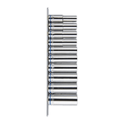Mechpro Blue Deep Socket Rail Set Metric 1/2In Drive 10pc - MPBSK126K