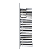 Mechpro Blue Deep Socket Rail Set SAE 1/2In Drive 10pc - MPBSK127K