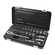 Mechpro Blue Socket Set Metric/SAE 1/4In & 3/8In Drive 30pc - MPBSK128K