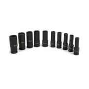 Mechpro Blue Deep Impact Socket Set Metric 1/2In Drive 10pc - MPBSK139K
