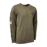 Product image for Long Sleeve Crew Army Green