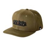 Product image for Embroidered Snapback Cap Army Green