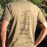 Product image for Crew Tee Graphic Print Iconic Places Army Green