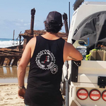 Product image for Singlet Graphic Print Grinding Gears Black